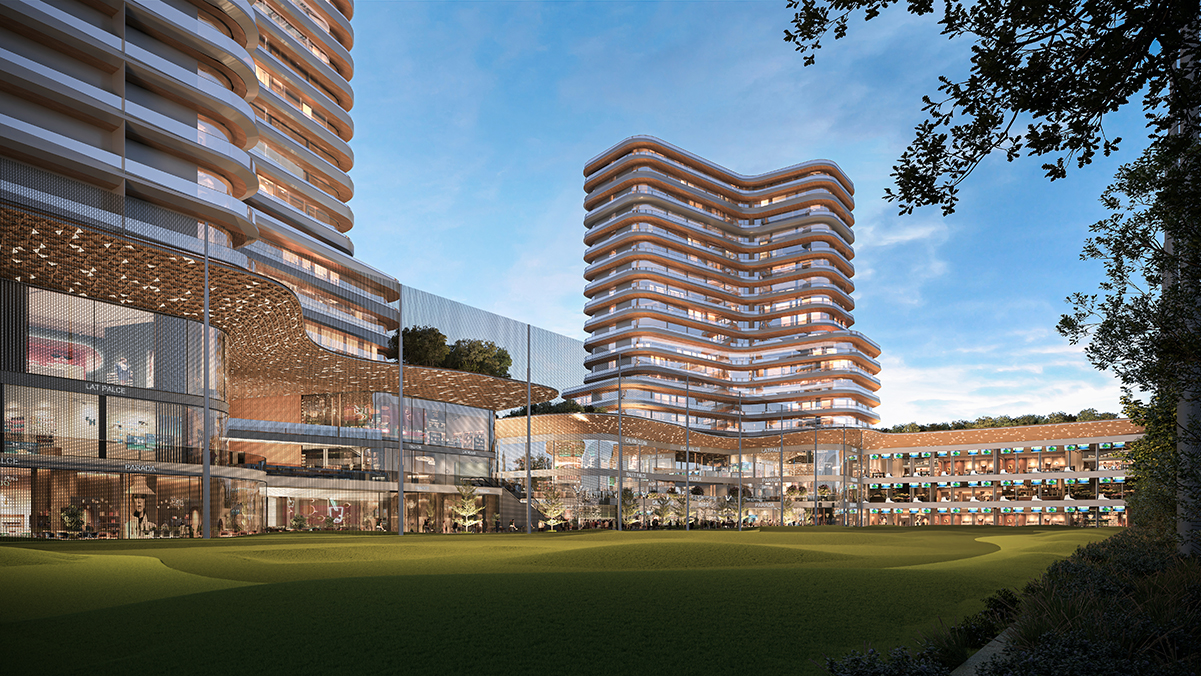 Enjoy the view of the private terrace at Luxury Independent Floors in Gurgaon - The Orchard by Central Park
