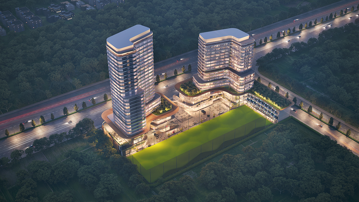 Enjoy the picturesque view of a lush garden from your luxury independent floors at The Orchard - Central Park
 